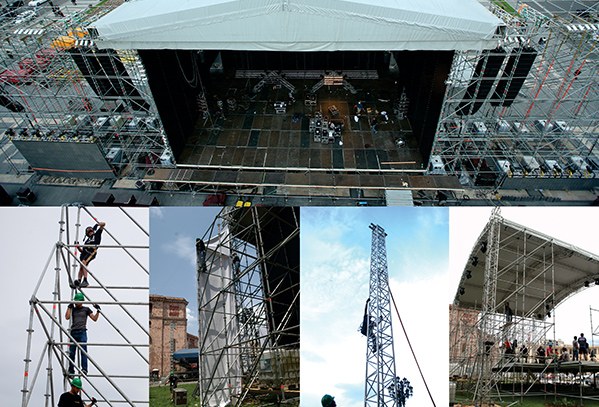 Stage constructions